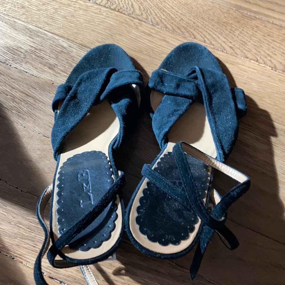 LK Bennet suede wedges